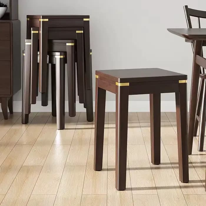 2025 Tabouret polyvalent en bois massif pour la maison de haute qualité