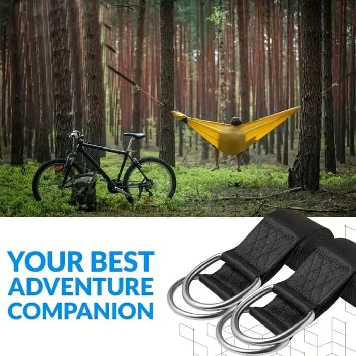 Hamac de balançoire d'extérieur avec ceinture de sécurité, sac portable, kit de sangle de balançoire
