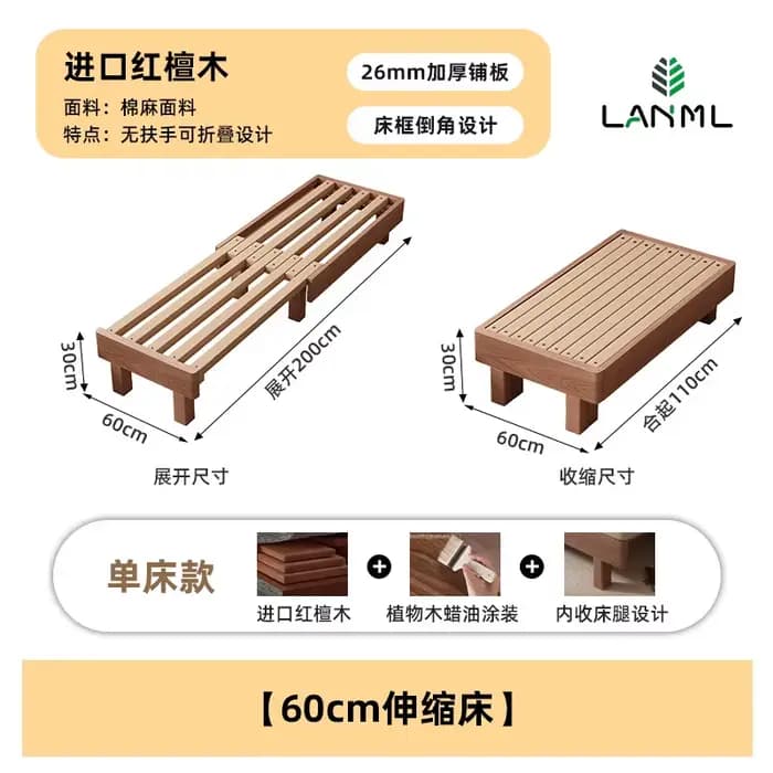 Canapé-lit pliable convertible, usage quotidien, multifonctionnel, extensible, pour petit espace, bu