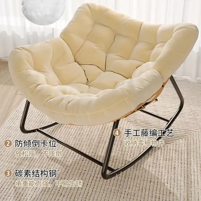 Relax paresseux salon chaises à bascule salon sexe vanité nordique canapé chaises confortable ergono