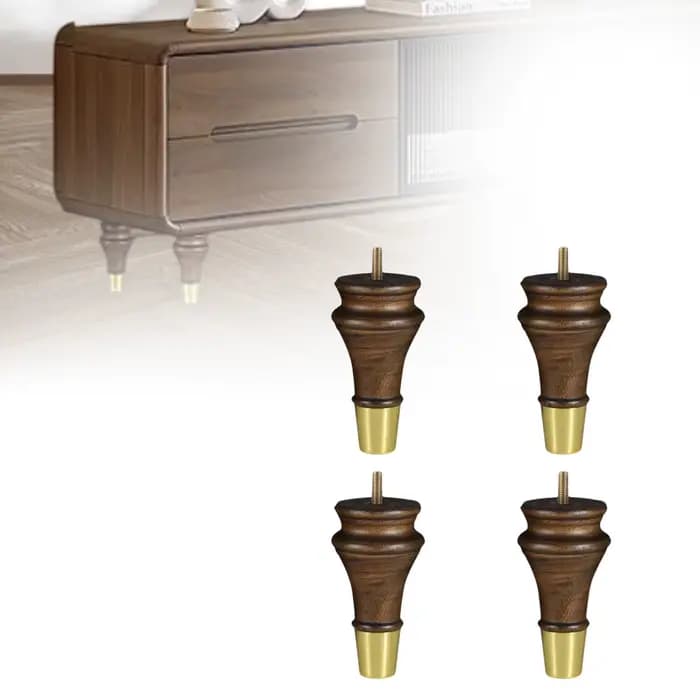 4 pièces pieds de meubles en bois pieds de canapé pieds de Support Design rétro classique moderne re