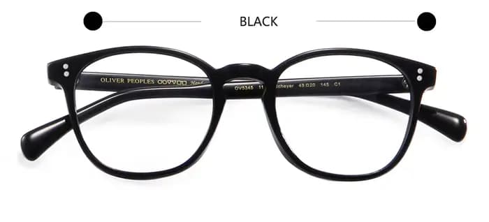 Monture De verre ronde en acétate De styliste Ov5345 pour homme, verres optiques, Vintage, moyenne,