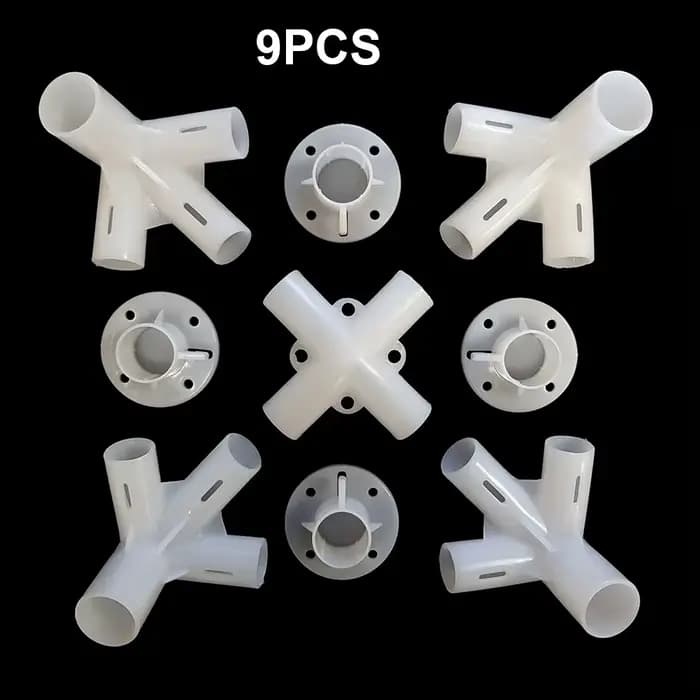 Pièces de rechange pour auvent de Gazebo 3x3m, pieds de tente, connecteur central d'angle 25/19mm, p