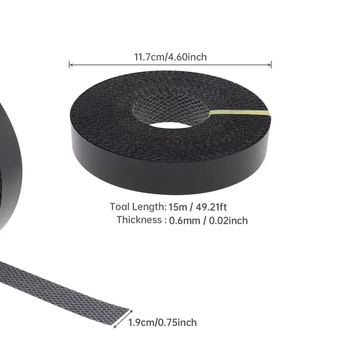 Bande de chant en mélamine adhésive thermofusible de 15m pour table/armoire en contreplaqué avec deu