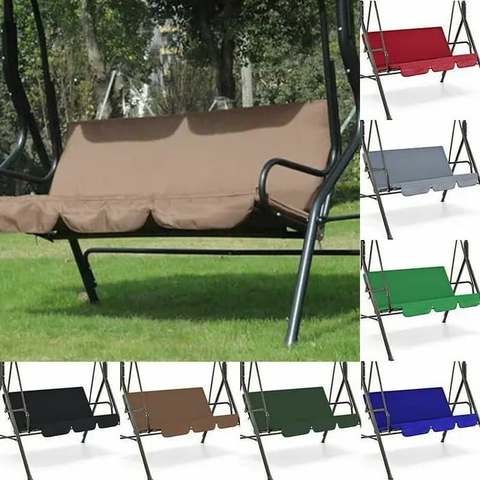 Chaise pivotante d'extérieur 3 places, housse de coussin de siège, remplacement étanche pour meubles