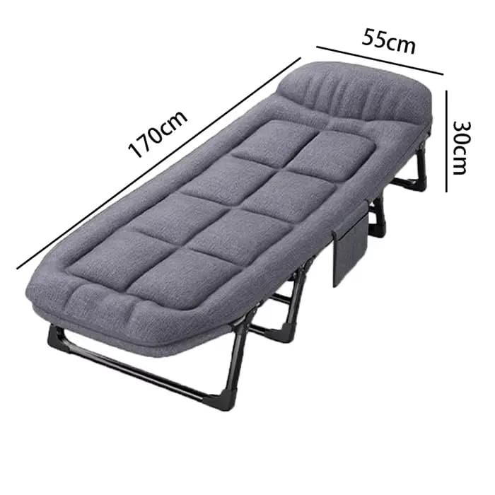 Chaise longue Portable salon chaises pliantes relaxantes Chaise pliante individuelle lit moderne par