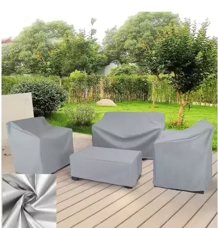 Ensemble de 4 housses de meubles de patio avec housses de meubles d'extérieur, comprenant 1 housse d