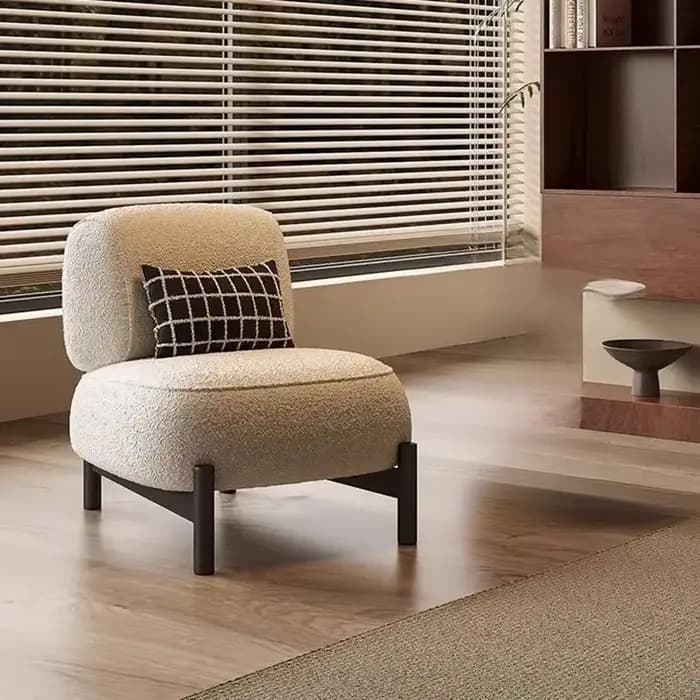Canapé simple de style méditerranéen, style design, salon, petit appartement, fauteuil de style nord
