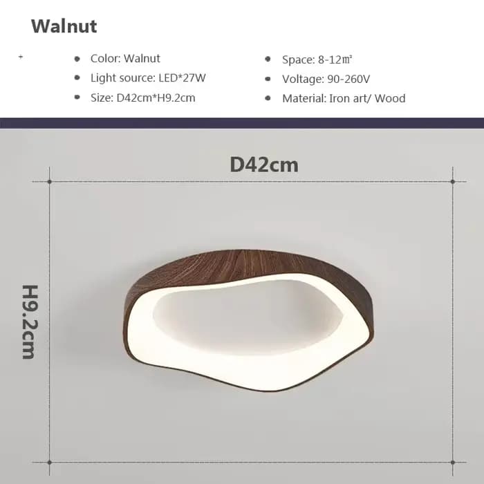 Plafond moderne à LEDs en bois pour chambre salon salle à manger étude balcon lustre intérieur décor