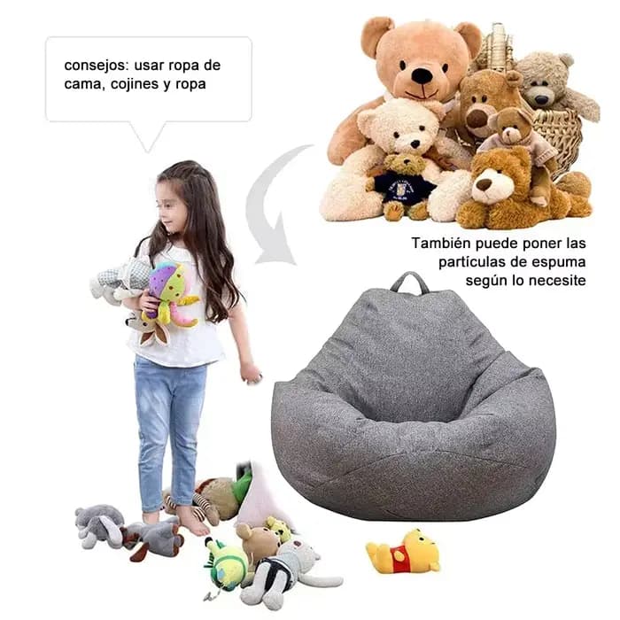 OTAUTAU grand pouf chaise housse de canapé sans remplissage paresseux siège d'angle pouf canapé a un