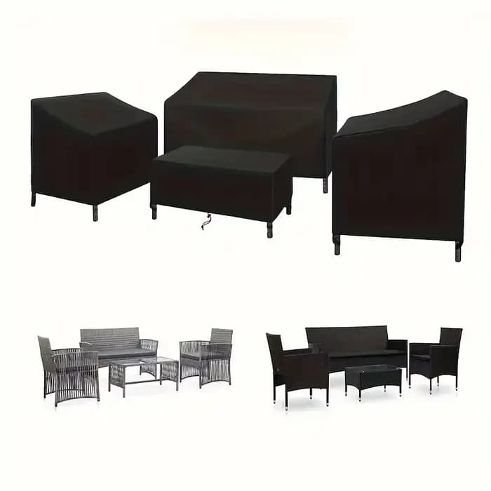 4 pièces/ensemble housses de meubles de Patio, couvertures de meubles d'extérieur imperméables et ro