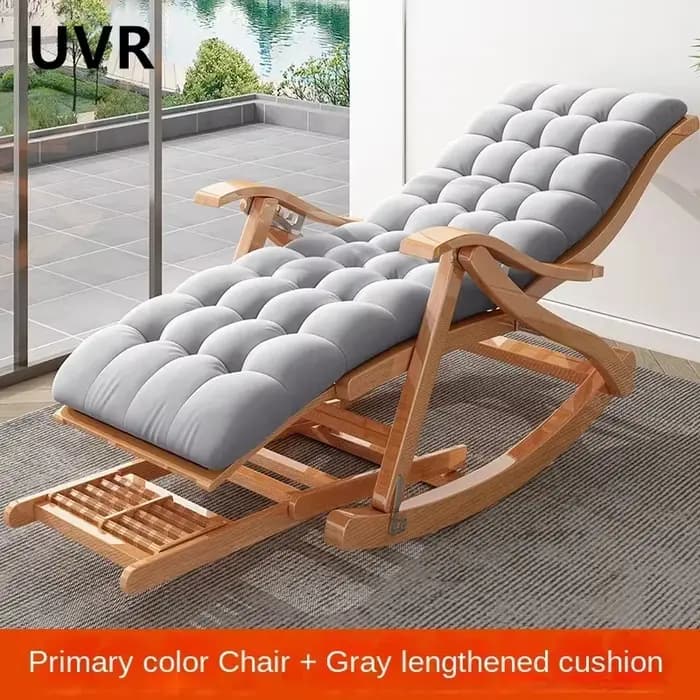 UVR-Chaise à Bascule Pliante pour Adulte, Fauteuil de Salon, Lit, Bureau, Pause Déjeuner, Sieste, Do