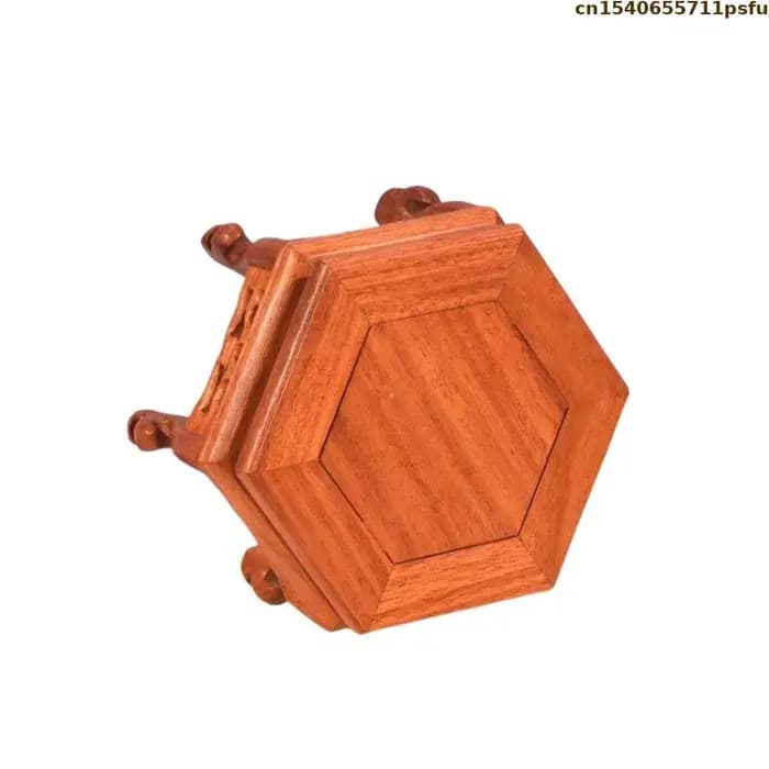 Ensemble de base de fleur debout en bois, vase sur piédestal, pot de fleur, table de tri, support d'
