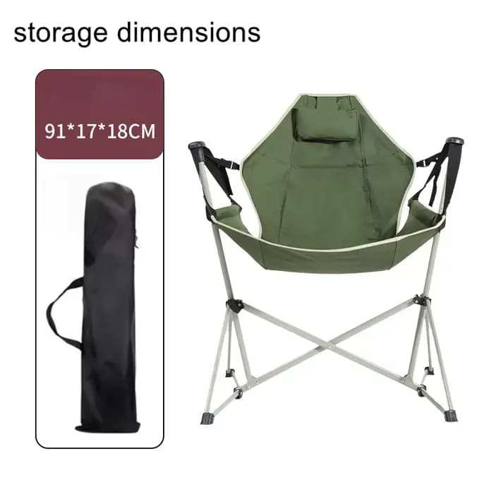 Chaise à bascule pour voyages en plein air, chaise pliante portable pour le camping en plein air, ch
