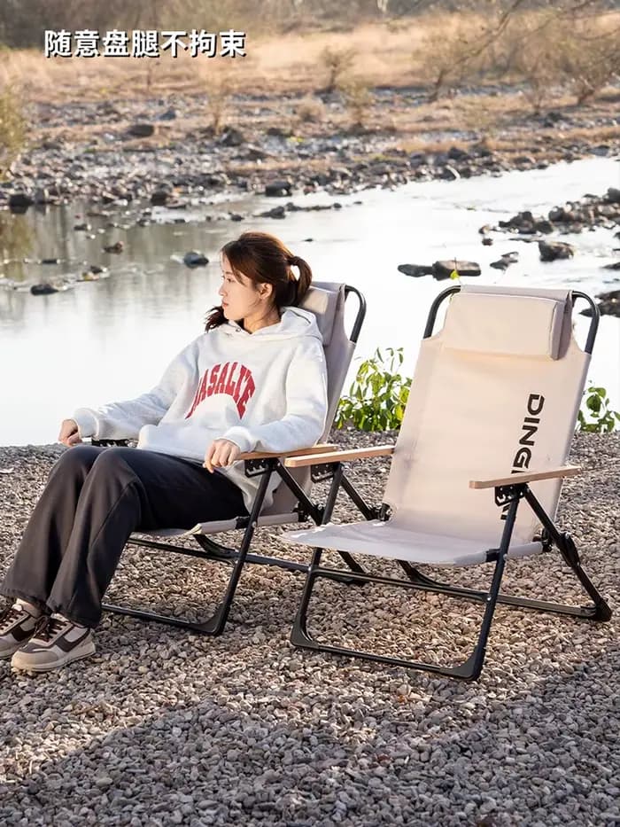 Chaise pliante d'extérieur, pique-nique, Camping, pêche, plage, tissu Oxford, support en acier au ca