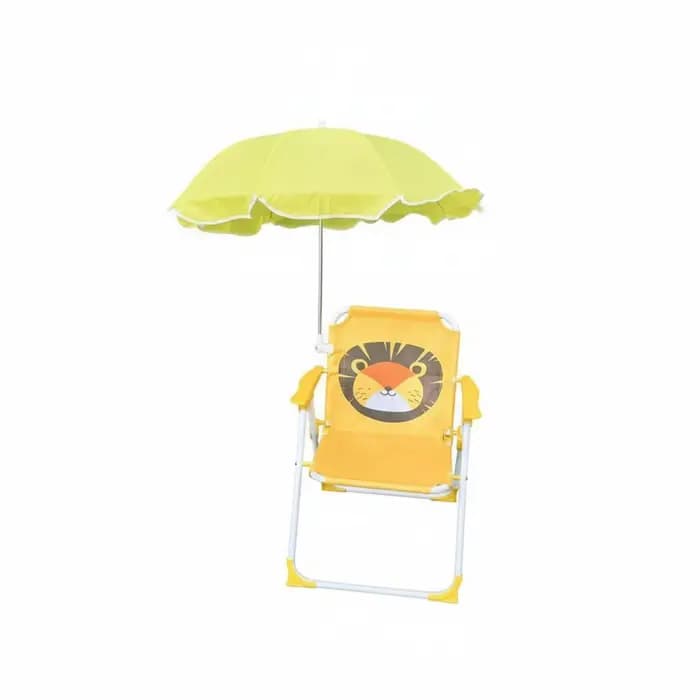 Chaise d'extérieur portable pour enfants avec parasol, chaise de plage pour enfants avec protection