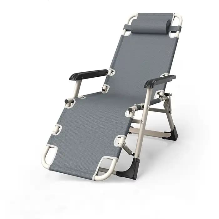 Chaise de plage d'extérieur pliable, chaise de bureau inclinable portable, lit de bureau, fauteuil p