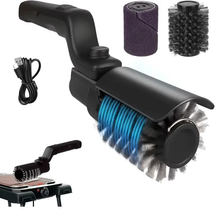 Brosse électrique pour nettoyer les ustensiles de barbecue, accessoires de cuisine, brosse électriqu