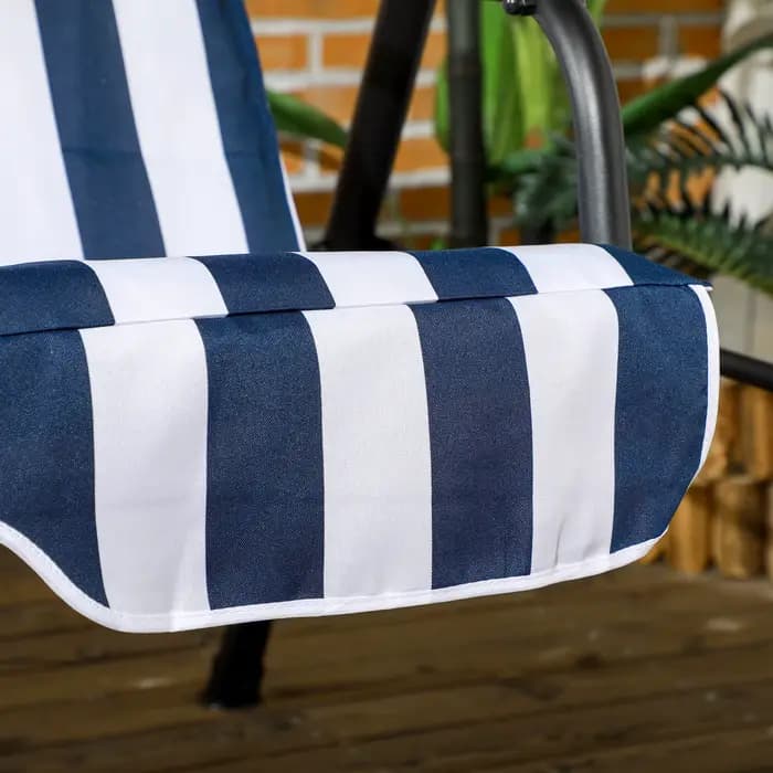 Balançoire de porche, hamac, banc, chaise longue, en acier, 3 places, rembourré, pour l'extérieur, a