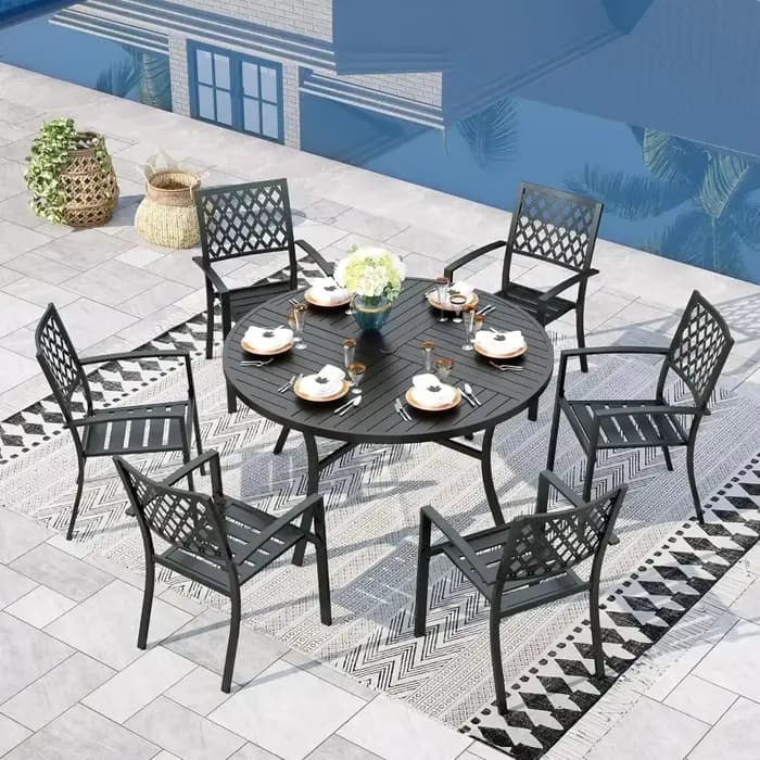 Ensemble Table et chaise d'extérieur, mobilier de jardin, nouveau Design, adapté à la terrasse de co