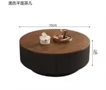 Tables basses antiques japonaises Design moderne Tables basses rondes De luxe Vintage en bois Mesa D