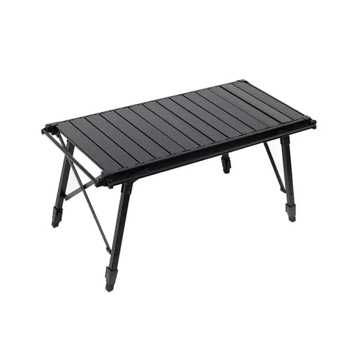 Table pliante réglable en alliage d'aluminium pour camping en plein air, panneau amovible, table de