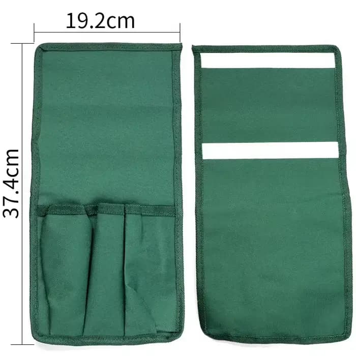 Tabouret pliant portable pour jardinage, genouillère carrée d'extérieur avec pochette à outils amovi