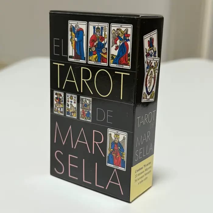 Le Tarot de Marseille, édition espagnole, jeu de cartes de tarot, 78 cartes, basé sur le système de