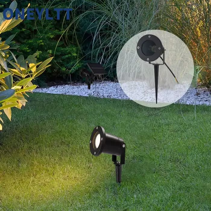 Livraison gratuite GU10 MR16 jardin pelouse lumière paysage lampe pointe étanche chemin ampoule Spot