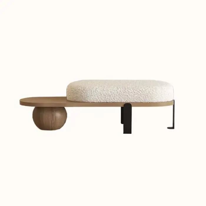 Omans-Banc en Bois Massif, Porte de Maison, Tabouret de Changement de Chaussures, Pouf de oral et, E