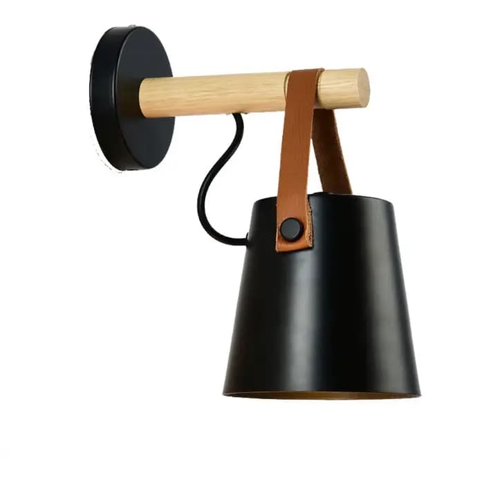 Lampe murale en bois, luminaire d'intérieur pour la maison, éclairage d'intérieur, salon, style nord