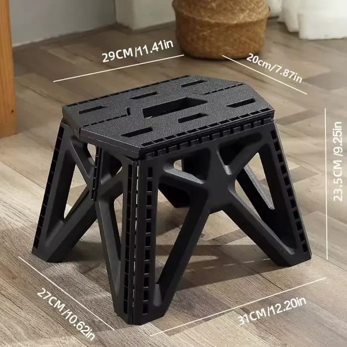 Tabouret de camping pliant portable, petite chaise d'extérieur, siège repose-pieds pliable pour camp