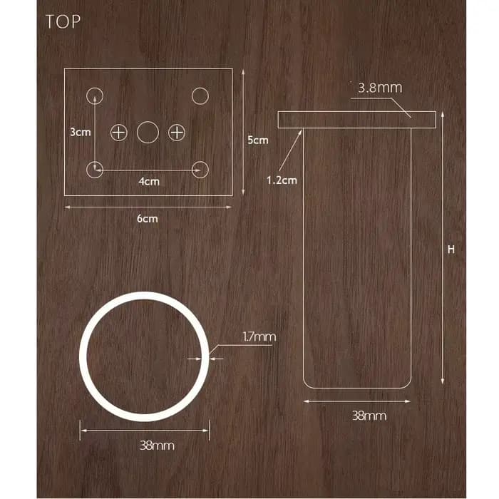 4 pièces meubles armoire pieds Table canapé-lit meuble TV pieds en alliage d'aluminium meubles pieds