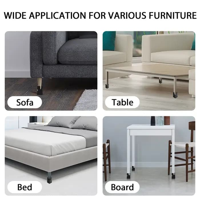 4/8 pièces réglable chaise Riser vis pince 5/10cm hauteur robuste canapé Tables lit meubles Risers b