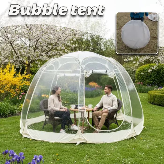 Grande tente bulle à montage rapide, abri d'hiver portable pour l'extérieur, résistant aux températu