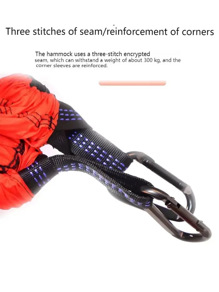 Hamac de Camping en plein air Portable pour une personne, avec couleur en Nylon assortie, lit suspen