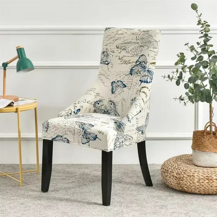 Housses de chaise de salle à manger élastiques, housses de fauteuil à dossier incliné, housses de si