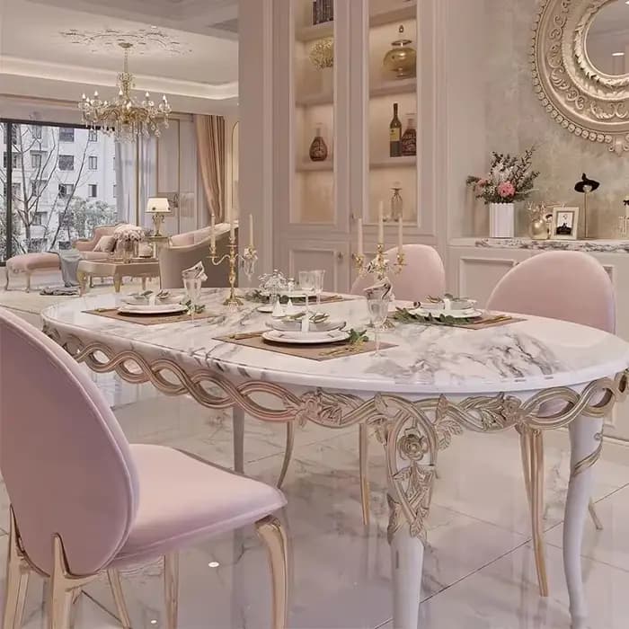 Salon café Table à manger conférence haute luxe moderne nordique cuisine Table à manger salon Mesas