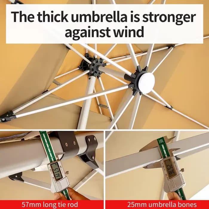 Parapluie d'extérieur avec Logo personnalisé, pare-soleil romain pour jardin et cour, Commercial, av