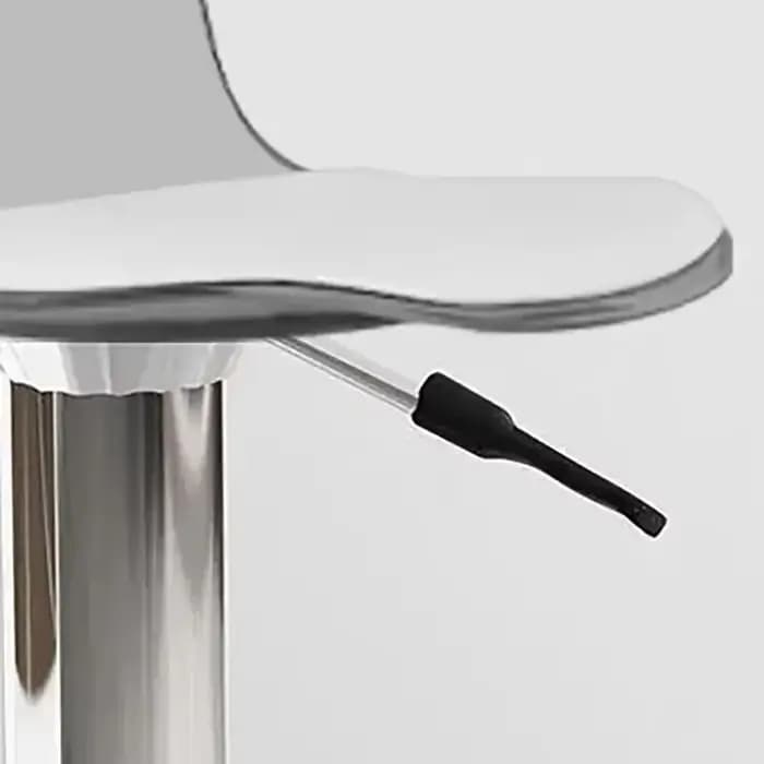 Chaises de Bar pivotantes nordiques rose Transparent barbier métal blanc chaises de Bar cuisine gran