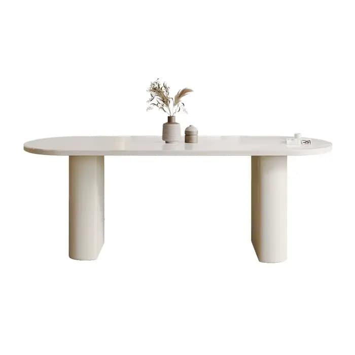 Chaises De luxe blanches Table cuisine moderne Unique Restaurant italien Table à manger ensemble Cen
