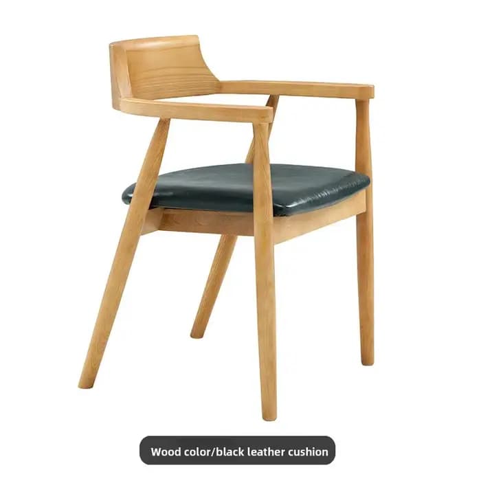 Bois Chaises de salle à manger modernes velours cuisine luxe maison Chaises de salle à manger bras m