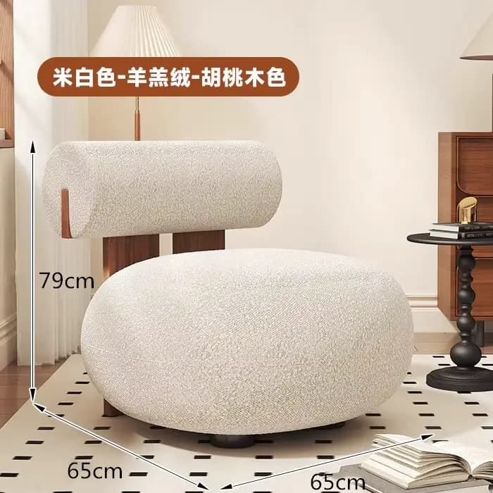 Fauteuils de salon design pour adultes, chaise de bureau confortable pour appartement, mobilier d'an