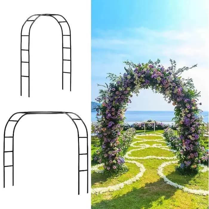 Arc en treillis pour plantes grimpantes, arc de mariage en plein air en métal, décor de ballons, arb