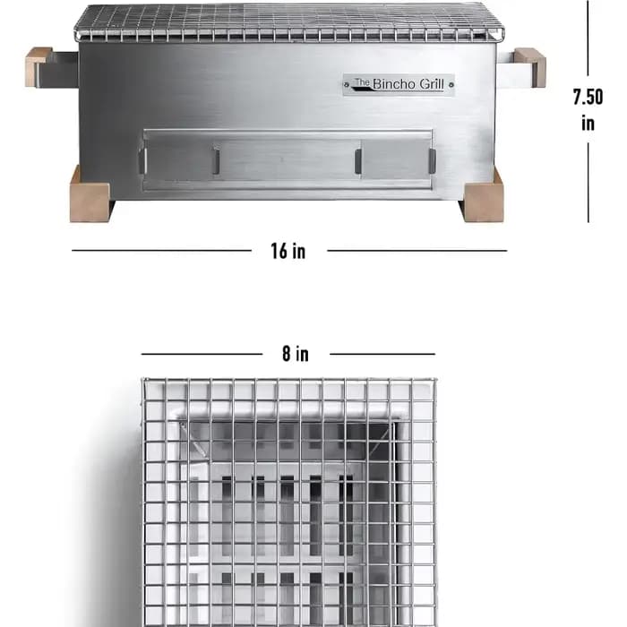 HOME.MG-168 Mini Grill Yakitori – BBQ Hibachi au charbon de bois de table de style japonais – Grill