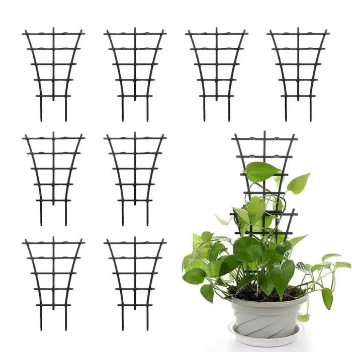 Petit treillis pour plantes en pot, plantes grimpantes d'intérieur, empilable, 007, croissance des p