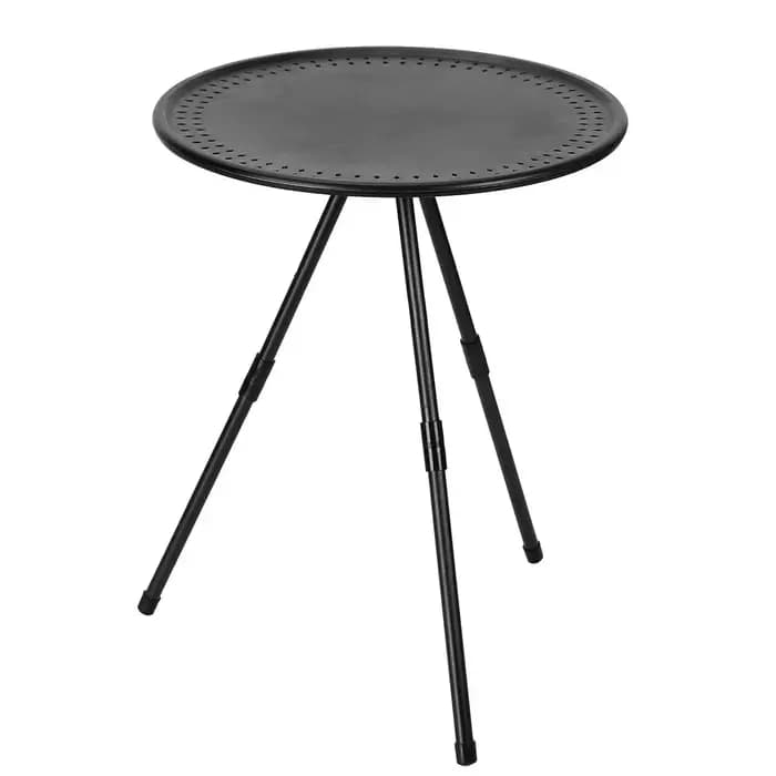 Table de pique-nique portable, table ronde réglable, petite table pliante en plastique pour l'extéri