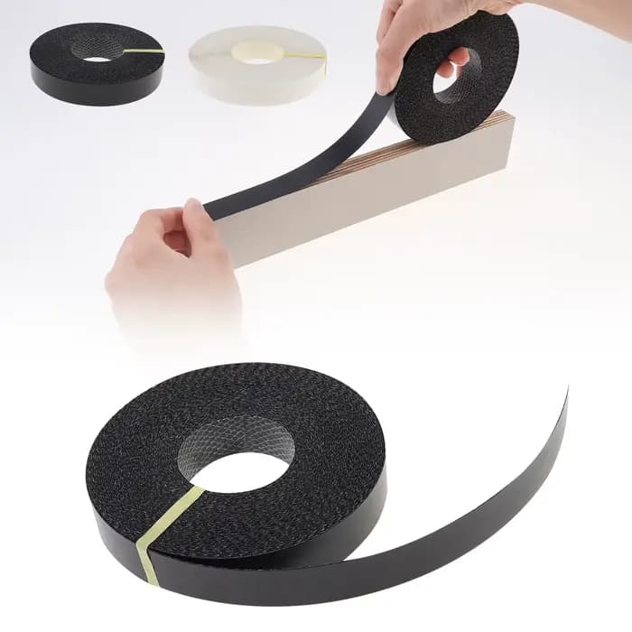 Bande de chant en mélamine adhésive thermofusible de 15m pour table/armoire en contreplaqué avec deu