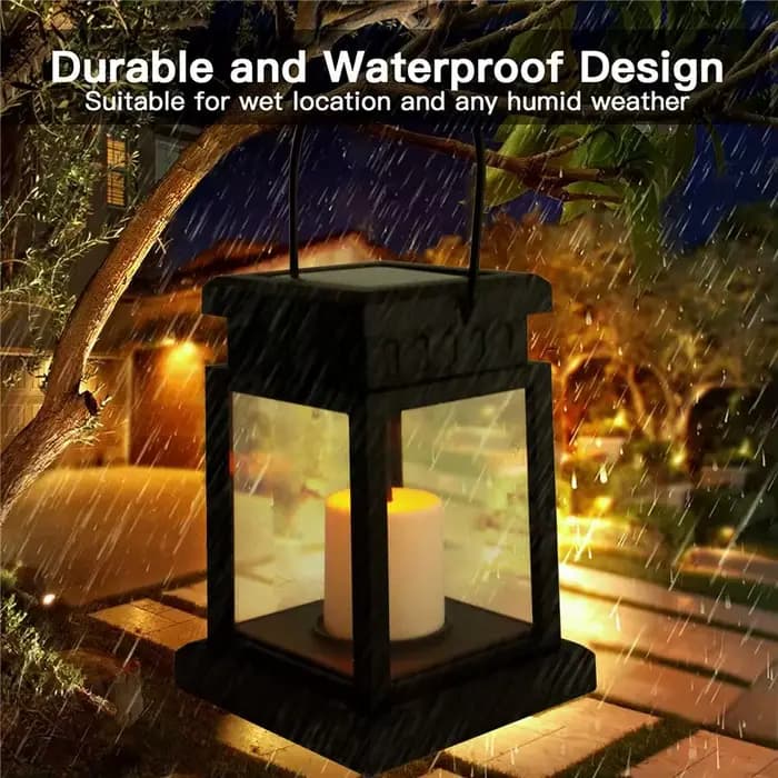 Lanterne Solaire d'Extérieur, Luminaire Décoratif de Paysage, Idéal pour une Pelouse, une Cour ou un