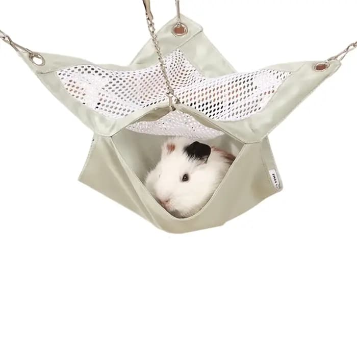 Hamac suspendu pour cochon d'Inde, rat, furet, chinchilla, hamster, écureuil, lit imperméable et res
